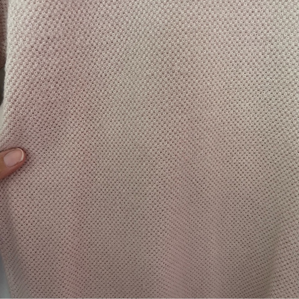GAP Light Pink Oversized Vneck Knit Long Sleeve Sweater - Picture 4 of 5
